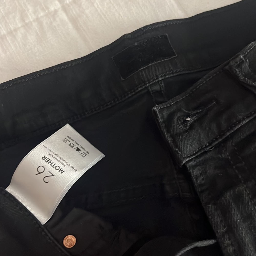 Mother denim size 26 stunner zip ankle step gray - Picture 6 of 6